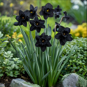 Нарцисс Тень Королевы купить по цене от 500р. в интернет-магазине «Посадика» с доставкой почтой в в Анапе и по всей России – [изображение №1].